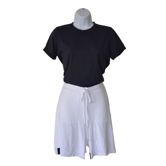 A4 NWT HENRIETTE STEFFENSEN White Stretch Pockets Drawstring Shorts Size S $135 - Picture 1 of 6